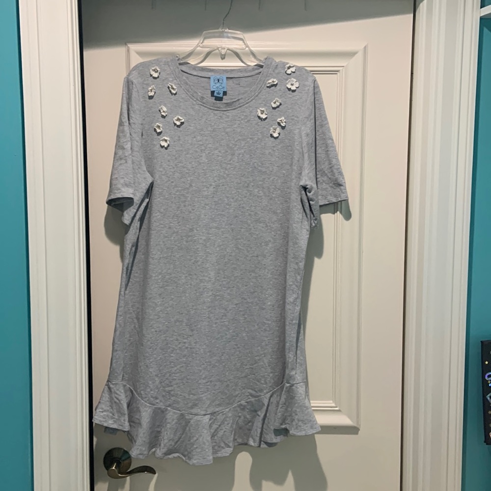 CeCe grey flounce dress